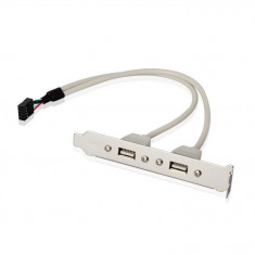 2x Porturi USB 2.0, Sunmostar, Alb