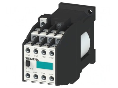 Contactor 8P NC NO 24VDC 10A DIN 3TH4271-0BB4 foto