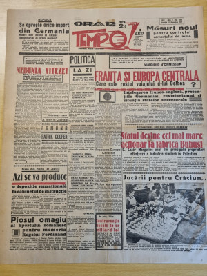 ziarul tempo 11 decembrie 1937-fabrica buhusi,nicolae titulescu,moda foto