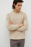 Marc O&#039;Polo pulover de bumbac culoarea bej, light