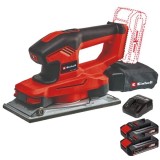Einhell TE-OS 18/230 Li PXC + Twinpack CB + 4514095 - Slefuitor cu vibratii 230x115 mm + Set 2 acumulatori si incarcator Li-Ion 18 V 2.5 Ah