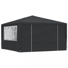 Gossi cort petrecere profesional pereti laterali antracit 4x4m 90g/m2
