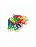 Set 24 de pensule groase maner cu protectie pentru copii mici Playbox