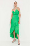 Cumpara ieftin Morgan rochie culoarea verde, midi, evazati