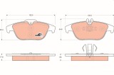 TRW GDB1738 COTEC set placute frana,frana disc