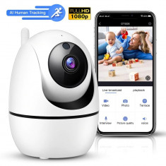 Camera inteligenta Full HD smart IP WIFI 1080p cu microfon foto