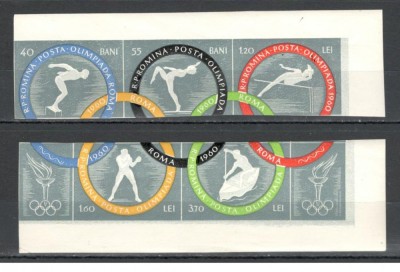 Romania.1960 Olimpiada de vara ROMA-streif ndt. XR.390 foto