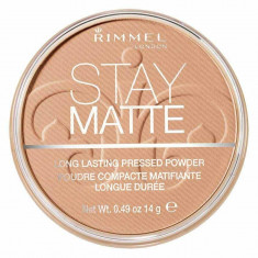 Pudra matifianta rezistenta la transfer Rimmel Stay Matte 018 Creamy Beige 14 gr foto