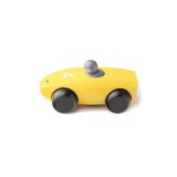 Naef sports car masinuta masina jucarie copii galbena lemn artar made in Germany Kurt Naef Elvetia
