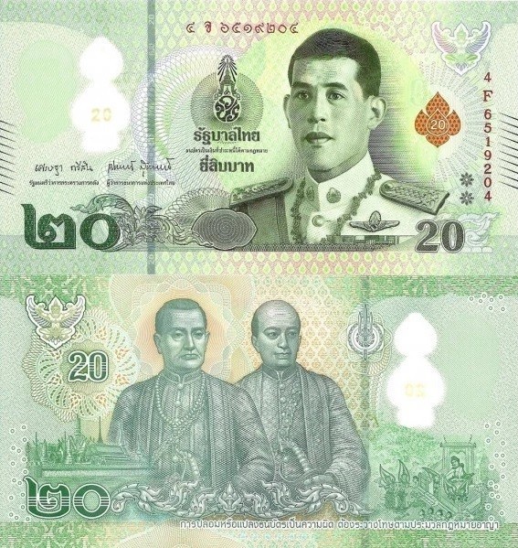 THAILANDA 20 baht 2022 polymer UNC!!!