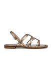 Geox sandale de piele D SOZY QC femei, culoarea auriu, D55YFA 000N6 C2012