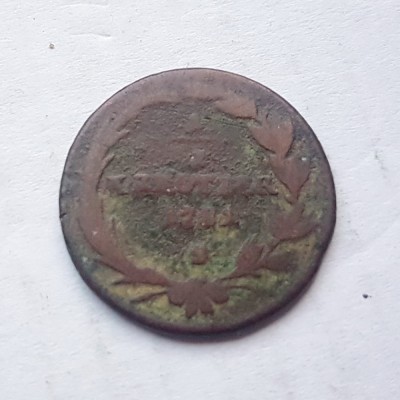 5200-Moneda bronz veche Austria-1/2 kreutzer 1781-S-2 cm. foto