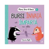 Cumpara ieftin Flora, Ursi si Bursi 1. Bursi invata sa imparta cu altii, Rowena Blyth