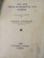 H. 150 ani dela Sf&acirc;rșitul lui Horia 1937