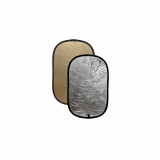 Blenda ovala 2in1 gold-silver 60x90cm, Generic