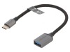 Cablu USB 3.0 A la C 0,15m gri, Vention