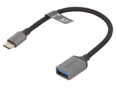 Cablu USB 3.0 A la C 0,15m gri foto