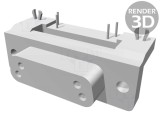 Conector D-Sub 15 pini mamă 90&deg; THT pentru PCB M3 HARTING