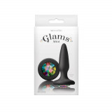Glams Mini Rainbow Gem - Dop Anal cu Diamant, 8.5 cm, Orion