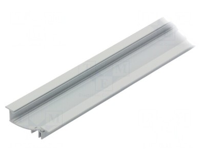 Profil Aluminiu &amp;Icirc;ncastrat FLAT8 1m pentru Module LED Albă foto