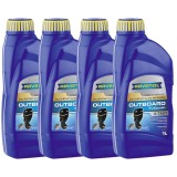 Pachet 4 litri ulei Ravenol 2T Outboard fullsynth