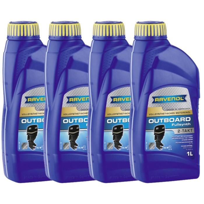 Pachet 4 litri ulei Ravenol 2T Outboard fullsynth