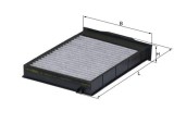 Filtru aer habitaclu Renault Megane II Motor 1.4, 1.4 16V, 1.4 16V, 1.5 dCi, 1.5 dCi, 1.5 dCi, 1.5 dCi, 274x187x40.3mm, OE 7701064235