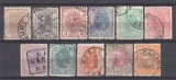 ROMANIA 1898 LP 51 REGELE CAROL I SPIC DE GRAU FILIGRAN PR SERIE STAMPILATA, Stampilat