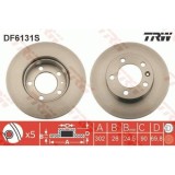 Disc frana Trw DF6131S, parte montare : punte fata