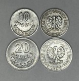 POLONIA LOT / : 2 buc , 10 + 20 groszy 1969 [1]