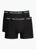 Set 2 perechi boxeri cu logo, Negru, XL