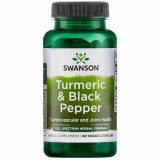 Turmeric cu Piper Negru Turmeric si Black Pepper 60 capsule Swanson, Swanson Health Products