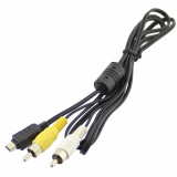 Cablu pentru aparate foto Olympus E-510, 2RCA tata, lungime 1,3m - 128041