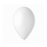 Set 100 baloane alb pastel, 25 cm, G90