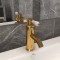 vidaXL Robinet chiuvetă de baie, auriu, 130x180 mm 149072