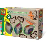 Cumpara ieftin Set creativ - Plastilina Eco 7 culori si unelte din lemn, SES Creative