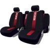 Set Huse Scaune Auto pentru Volkswagen Passat B6 - Sparco Red Spider, negru - rosu, 9 bucati