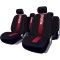 Set Huse Scaune Auto pentru Ford C-Max - Sparco Red Spider, negru - rosu, 9 bucati