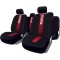 Set Huse Scaune Auto pentru Lancia Prisma - Sparco Red Spider, negru - rosu, 9 bucati