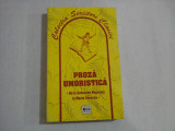 PROZA UMORISTICA De la Costache Negruzzi la Marin Sorescu - antologie E. Docsanescu