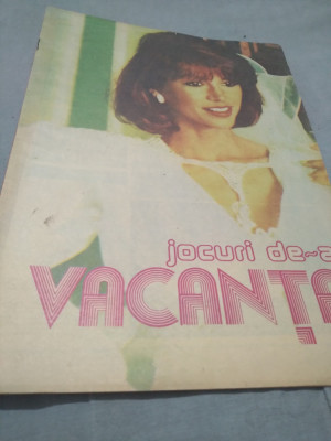 REVISTA JOCURI DE-A VACANTA DECEMBRIE 1986 foto