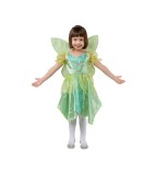Costum carnaval Zana Verde cu aripi pentru copii, marime 92/104 cm, (3-4 Ani)