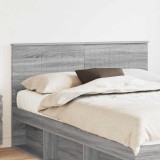 vidaXL Tăblie cap cu headboard Gri Sonoma 140 cm Lemn compozit 888425