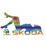 Cumpara ieftin Sticker Skoda Lady