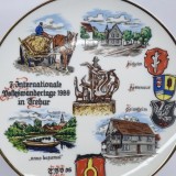 Farfurie decorativa portelan, veche , vintage
