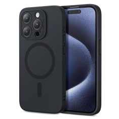 Husa pentru iphone 15 pro max esr cloud soft halolock, black foto