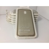 Husa de protectie Samsung Jelly Cover pentru Galaxy J3 (2017), Gold