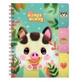Notes cu separatoare si spira Bangoberry Piggy Porcusorul, 200 pagini
