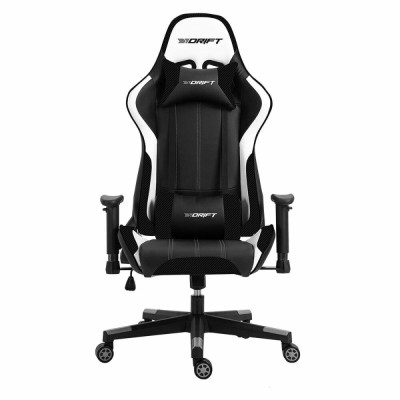 Scaun Gaming DRIFT DR175CARBON Alb Negru foto