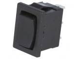 Rocker Switch SP3T Negru (ON)-OFF-(ON)